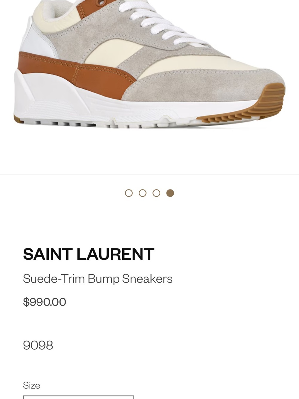 SAINT LAURENT BUMP Sneakers sz37 BNWt - Picture 2 of 10